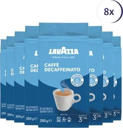 Lavazza Caffe Decaffeinato Filterkoffie - 250 Gram X8