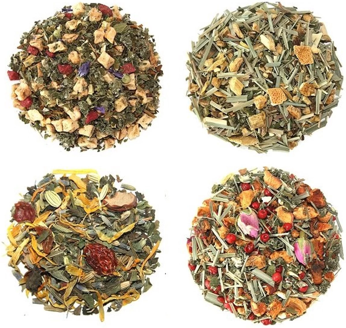 Merkloos Theeselectie Kruidenthee - Losse Thee Proefpakket - Losse Kruidenthee - Verse Thee - 4 X 25 Gram 1 Merkloos Theeselectie Kruidenthee - Losse Thee Proefpakket - Losse Kruidenthee - Verse Thee - 4 X 25 Gram