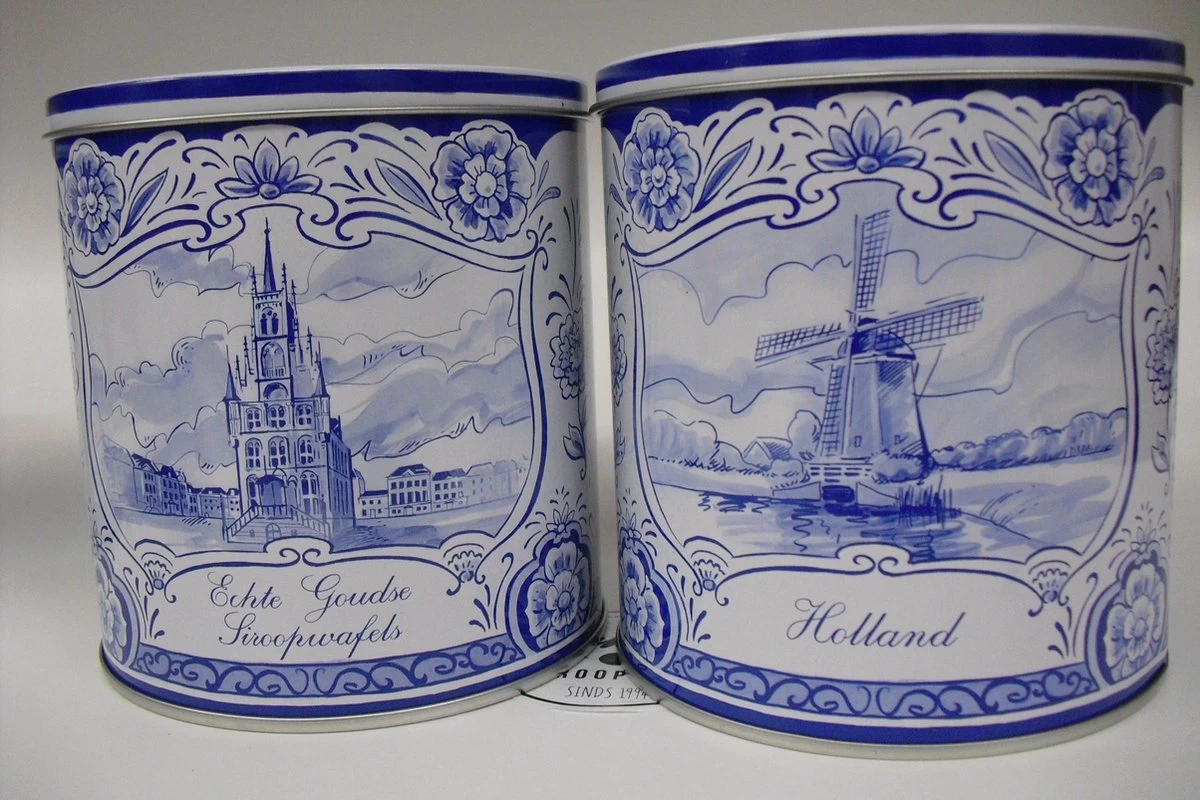 Merkloos Stroopwafels - Koek - 2 Blikjes Met Elk 10 Stroopwafels 1 Merkloos Stroopwafels - Koek - 2 Blikjes Met Elk 10 Stroopwafels