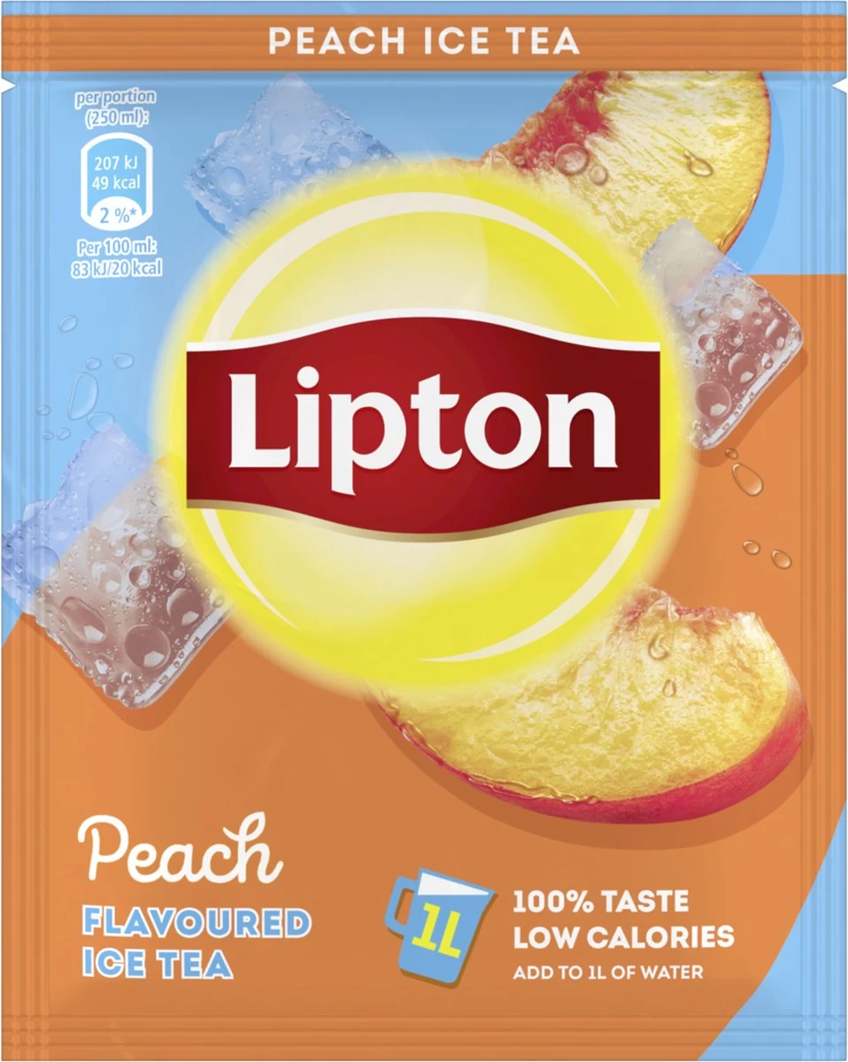 Lipton Ice Tea Powder - Perziksmaak - 18 X 50 Gram - Grootverpakking